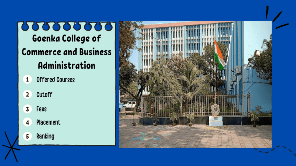 Goenka College of Commerce and Business Administration, A Detailed